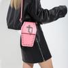 Gothic Crossbody Bag for Women Coffin Shoulder Bag Purse Cartoon Messenger Cellphone Bag PU Leather Halloween Gift Phone Bag