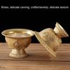 Elegant Brass Water Cup Meditation Water Cup Brass Texture Suitable for Home Buddhist Altar Offering and Daily Use
