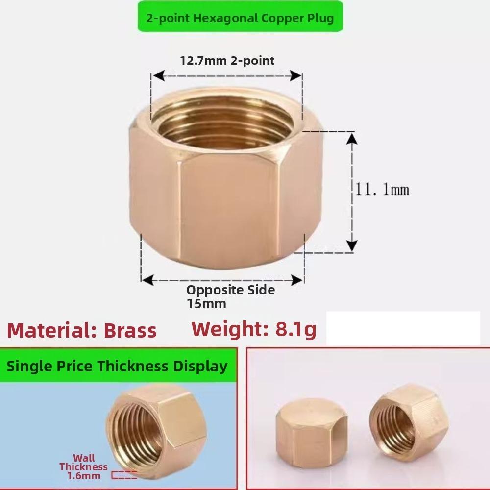 Threaded Pipe End Cap Hex Head Blind Stopper New Pipe Connector Oil Pipe