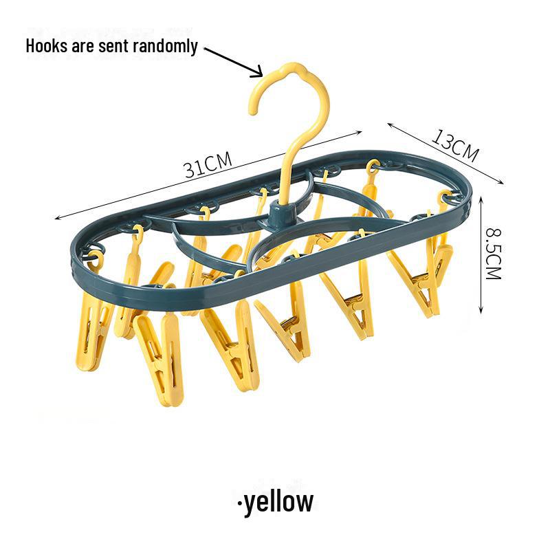 Ветрозащитная многофункциональная сушилка с 12 зажимами для нижнего белья, одежды и носков