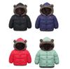 Детские зимние толстые пальто куртки теплая плюшевая утолщенная верхняя одежда для девочек меховая куртка с капюшоном детская одежда зимний комбинезон