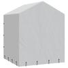 Outdoor Dog Kennel with Roof Silver 2 x 2 x 2.5 m Galvanized Steel
