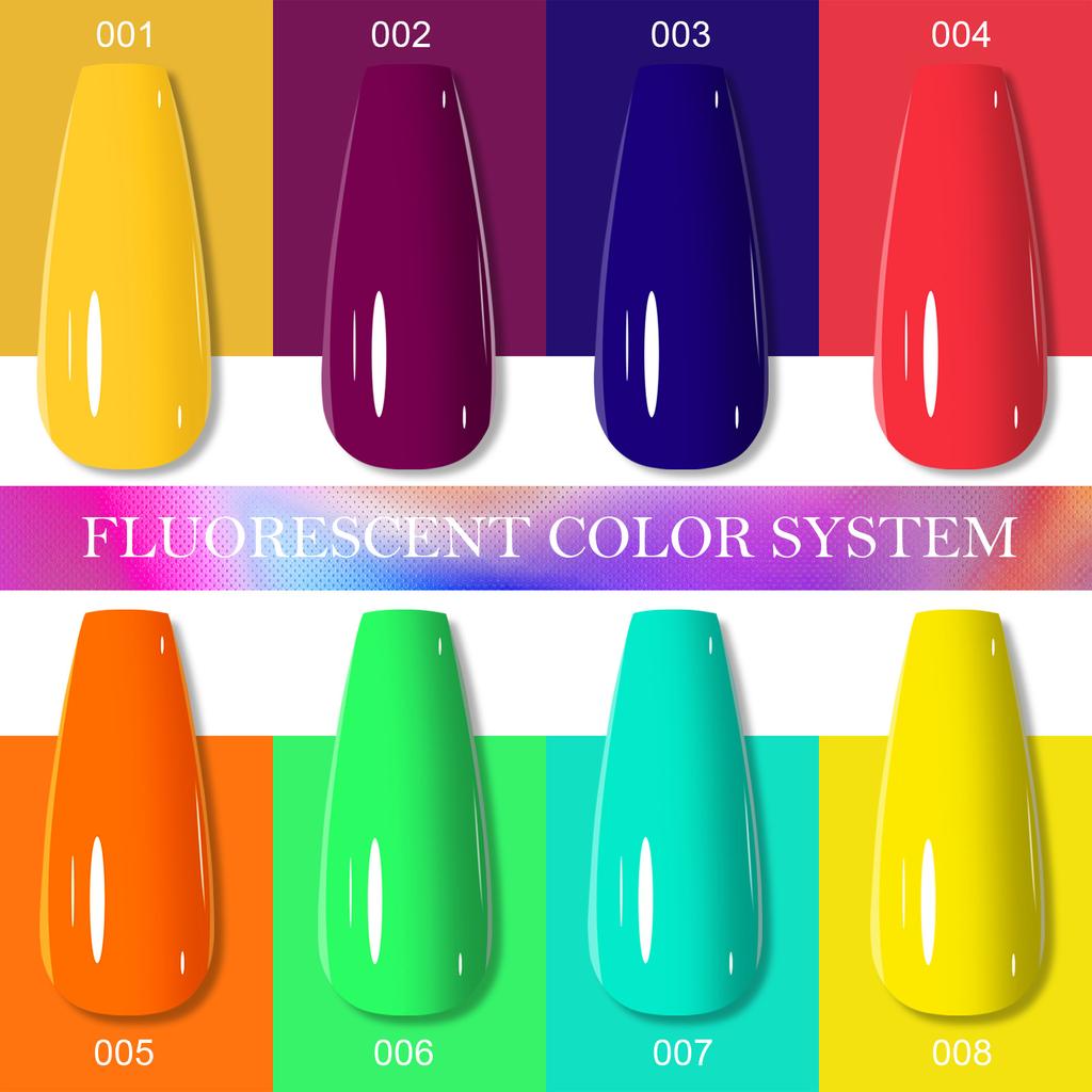 Светящийся клей для нейл-арта Флуоресцентный цветной клей для ногтей Набор клеев для фототерапии Популярный магазин нейл-арта конфетного цвета Специальный