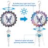 Hanging Wind Spinners for Garden Colorful Butterfly Wind Chimes 3D Metal Rotating Windchime For Indoor Outdoor Kinetic Yard Art