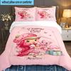 Straw-berry Sweet Moment 3pcs Bedding Set,Including 1pc Duvet Cover And 2pcs Pillowcases Perfect Gift for Christmas,Ideal for Bedroom, Dormitory