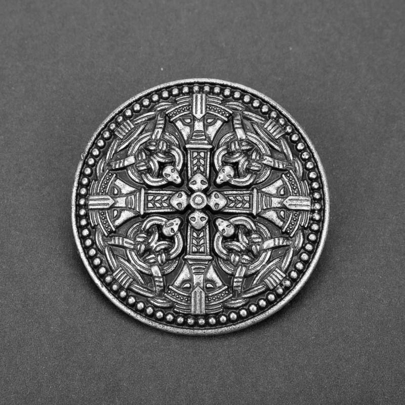 Nordic Viking Shield Pendant With Antique Alloy Design Vintage Brooch For Travel Gifts