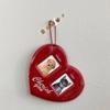 PVC Idol Photo Frame Love Heart Shape Pendant Card Holder High Quality Photo Sleeves