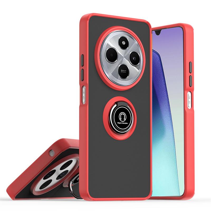 Магнитный матовый бронированный чехол для телефона Xiaomi Redmi 14C 13C 12C 12 10C 10 Ударопрочный бампер Funda Redmi 9C 9A 9 Аксессуары для телефона