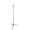 Straight Microphone Stand with 1 Microphone Holder, Upright Tripod Stand for Condenser Microphones, Great for Seminars, Live Performances, Speeches,
