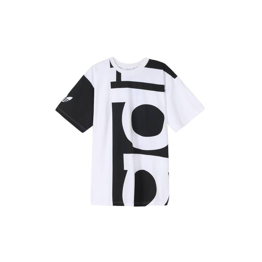 adidas Футболка Originals Big Adi с принтом трилистника, мужские топы, белая DY6653
