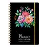 Flower Theme Cover 3-Year Plan Book Spiral Bound Multi-Year Agenda Notepad  School Supplies