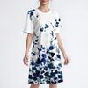Women's Fashion Casual Print Round Neck Short Sleeve Short Dress