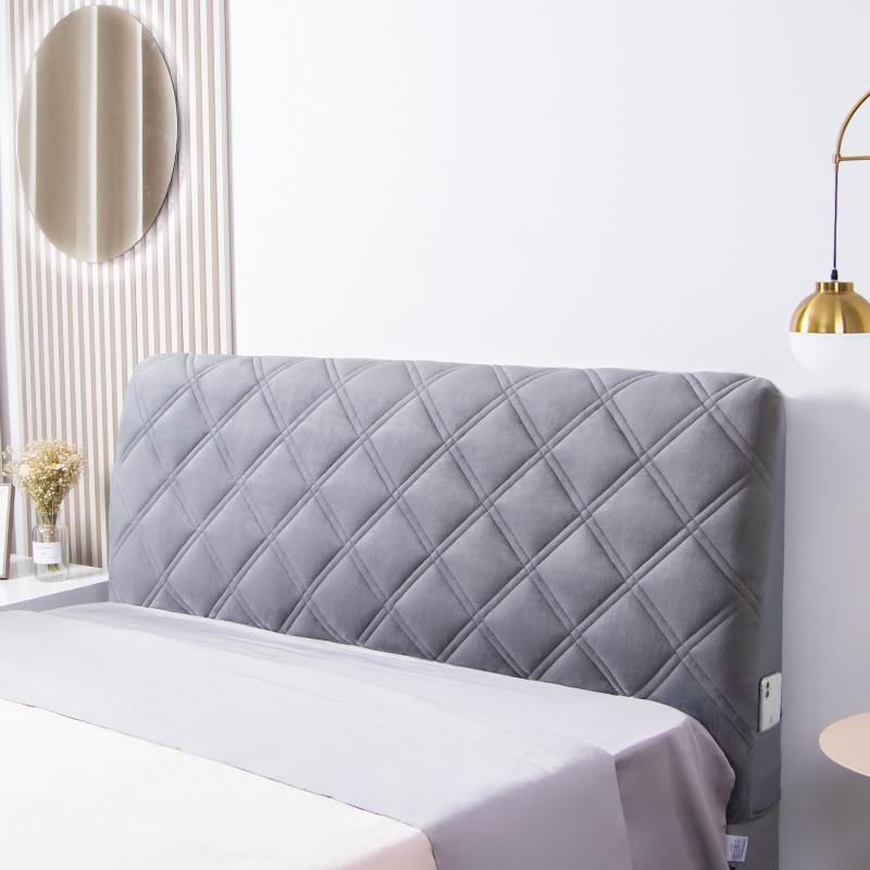 Плюшевое стеганое покрывало на изголовье, роскошное мягкое утолщенное бархатное покрывало для спальни, стеганое изголовье, домашнее постельное белье, чехол на спинку