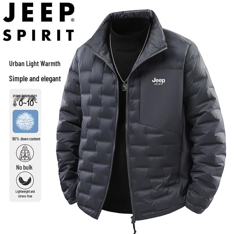 Мужская пуховая куртка JEEP SPIRIT с воротником-стойкой