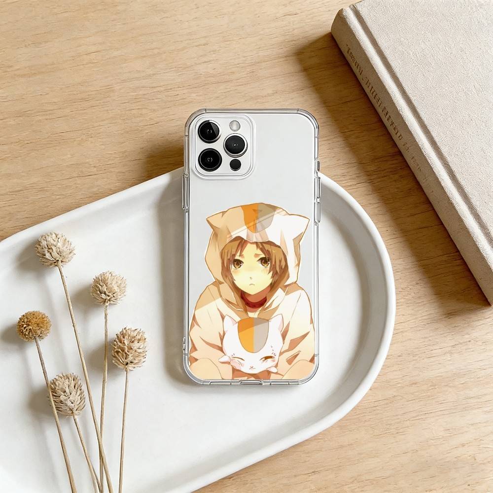 Чехол для телефона N-Natsumes B-Book of F-Friends Для iPhone 17 16 15 14 13 12 11 Mini Pro Max Plus Прозрачная крышка