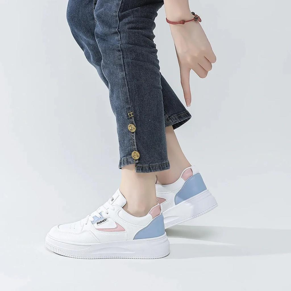 Весенняя новая женская повседневная спортивная обувь, удобная обувь для скейтбординга на плоской подошве, женская обувь для шопинга