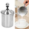 800ML Capacity Manual Milk Frother Stainless Steel Milk Foam Making Tool  Coffee Making