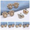 Zinc Zinc Alloy Puppy Paw Pants Button Tightener Waist Buckle Cat‘s Paw Twist Chain Brooches  Skirts