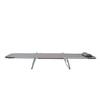 Folding Sun Lounger, Texteline Reclining Sun Bed with 5 Position Adjustable Backrest, Headrest, Coffee