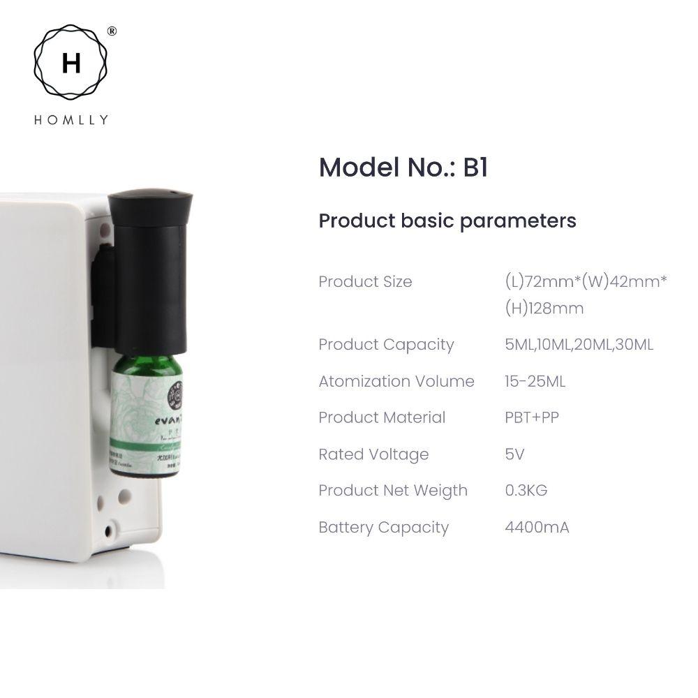 HOMLLY Otii Portable Waterless Aroma Diffuser Nebulizer