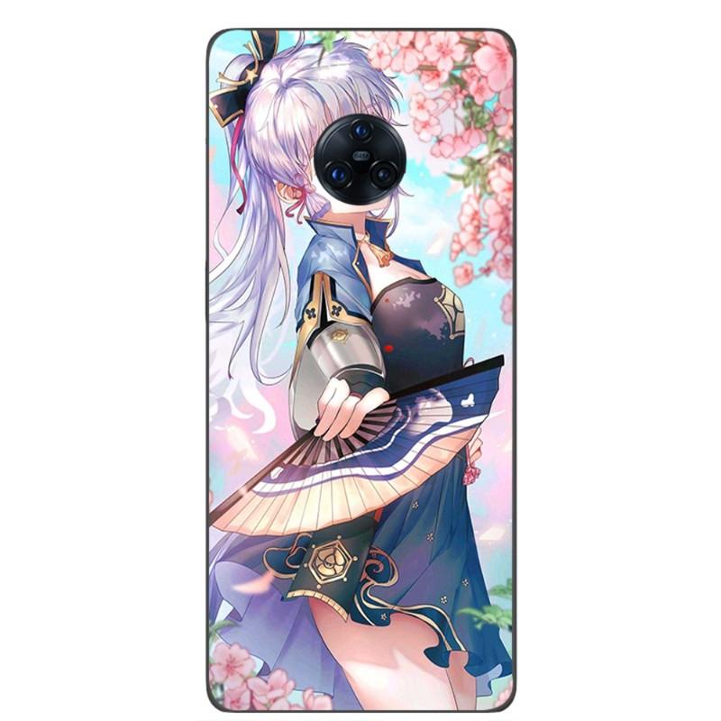 Чехол для телефона Kamisato Ayaka Genshin Impact для VIVO Y95 Y93 Y31 Y20 V19 V17 V15 Pro X60 NEX, мягкий черный чехол для телефона