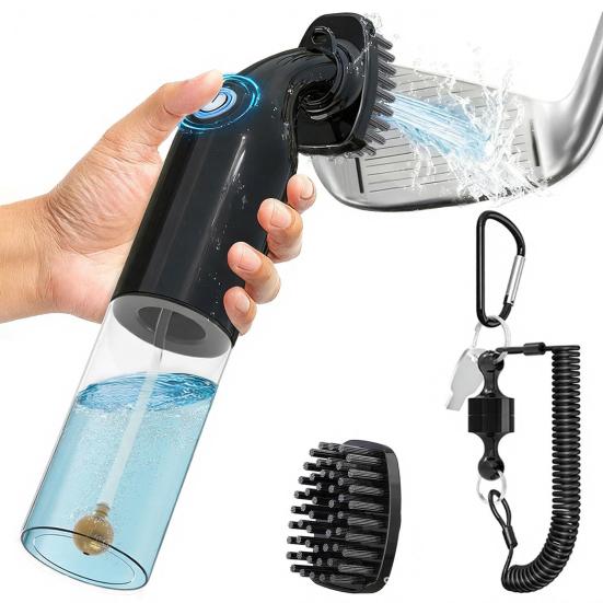 Электрическая щетка для чистки гольф-клубов вмещает 5 унций воды, работает от батареек