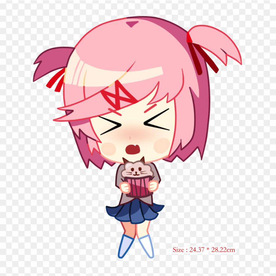 Doki Doki литературный клуб Chibi Sayori гладить нашивки для одежды наклейки с аппликациями на одежду термочувствительная нашивка на заказ