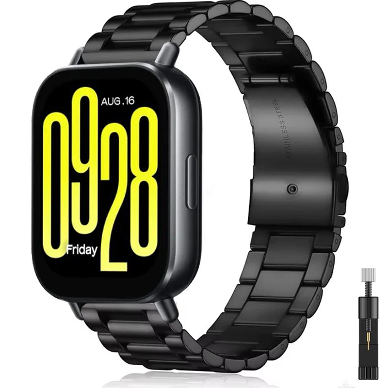 Металлический ремешок 22 мм 20 мм для Redmi Watch 5 Active Браслет из нержавеющей стали Ремешок для часов для Redmi Watch 5 Lite Сменные аксессуары