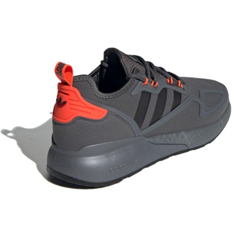 Adidas Кроссовки унисекс ZX 2K Boost Grey Solar Red Серо-Six Core-Черные H06576
