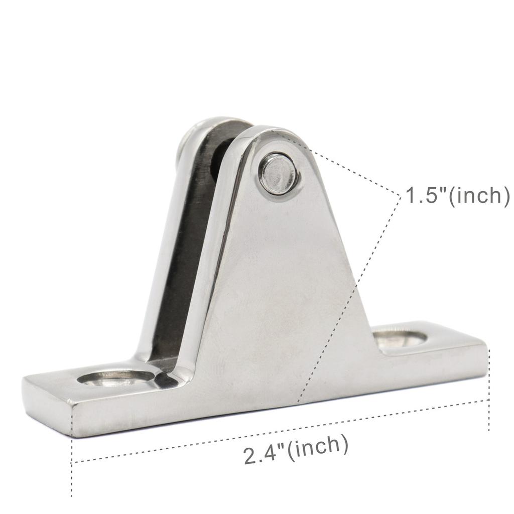 Палубный шарнир для морской лодки Крепление для палубного шарнира Крепление для тента Bimini Top Крепеж для палубы Детали для лодок Аксессуары Морское оборудование