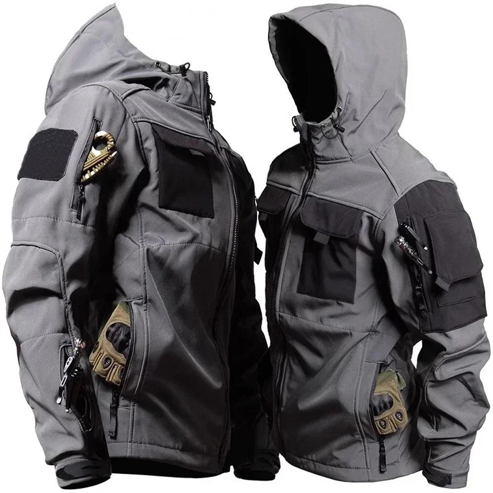 Men Windbreaker Jackets Waterproof Hooded Coat Male Jackets Men Autumn Outdoor Hiking Bomber Outwear