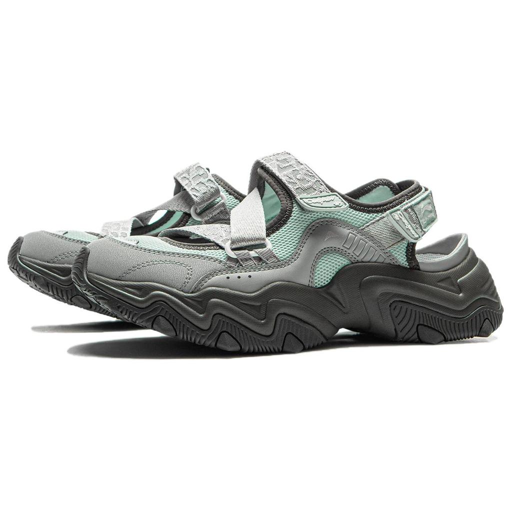 Li Ning Cat Paw Sandal Comfortable Versatile Fashion Non-Slip Breathable Wear-Resistant Creek Shoes Women Sandals Gray AGUV004-2