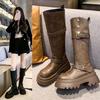 Fashion Versatile But Knee-thin Women's Tall Martin Boots 2025 Autumn and Winter New Thick-soled High Boots Children