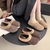 Мода Мода Зимние Теплые Хлопковые Тапочки Баотоу 2024 Новые Толстые Тапочки на Мягкой Подошве Женские Домашние Нескользящие Тапочки Женские Шлепанцы Женские