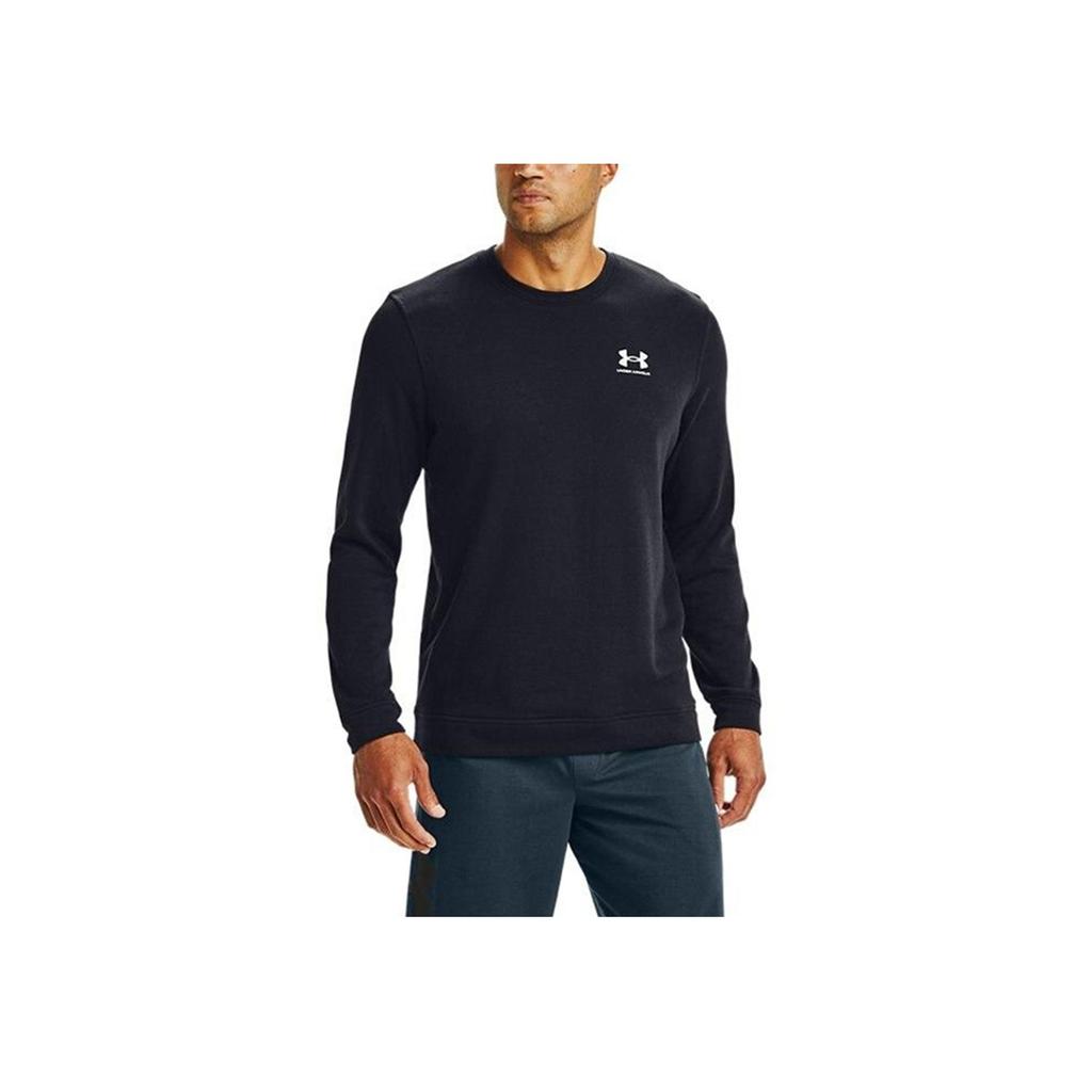 Under Armour Спортивный стиль Terry Training Crewneck Sweatshirt Мужской свитшот Черный 1360735-001