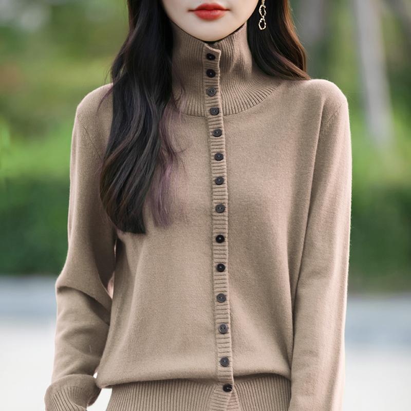 Женский легкий кардиган из 50% шерсти и 50% шелка Mulberry — универсальный трикотаж на все 4 сезона для комфорта и стиля в любое время года