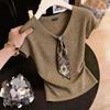 2026 Chic Summer Short Sleeve Women's T-shirt - Stylish, Versatile & Elegant Design