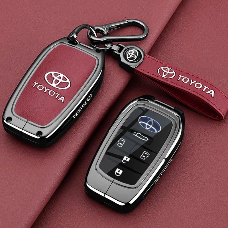 Чехол-брелок Совместим с 2025 2024 Toyota Sienna Highlander Corolla Crown Venza RAV4 Tacoma Fortuner Land Cruiser