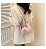 Chic Candy Colored Underarm Bag With Stylish Butterfly Bow Detail