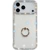 For Apple 17Air Glitter Diamond Phone Case for Apple 16E Ring Stand 15ProMax Glitter Powder Protective Case