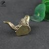 Copper Anicent Animal Tyrannosaurus Rex Statue Car Decoration Craft Home Decor Accessories Retro Brass Dinosaur Miniature Figure