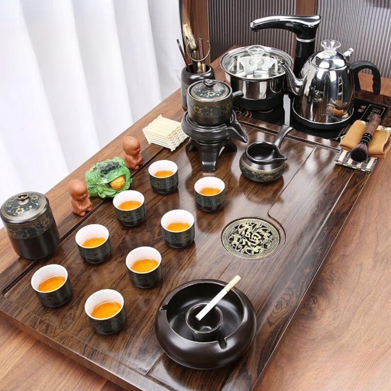 Naijiang Automatic Kung Fu Tea Set with Integrated Kettle & Tray