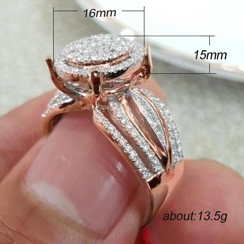 Новое цыганское женское кольцо, женское обручальное кольцо с полным набором страз, украшение для руки.