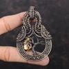 Tree Of Life Bauxite Pendant Copper Wire Wrapped Jewelry Gemstone Handmade Pendant Copper Wire Wrap Pendant Gift For Mother Designer Jewelry