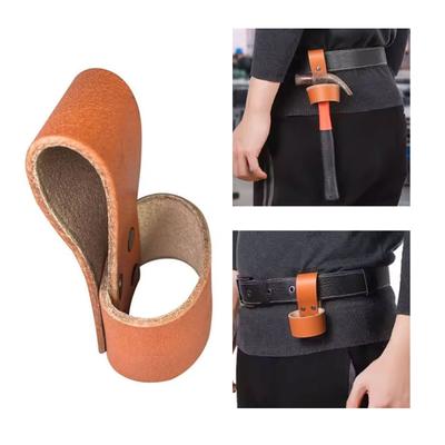 Изделия ручной работы Чехол для мультитула из искусственной кожи с кольцами для ремня, держателем для молотка, ножнами для топора, карманом для легкого доступа к инструменту