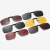 Night Vision Polarized Sunglasses Men Clip On Lenses Rimless Rectangle Anti-glare Sun Glasses UV400 Goggles  New Eyepiece