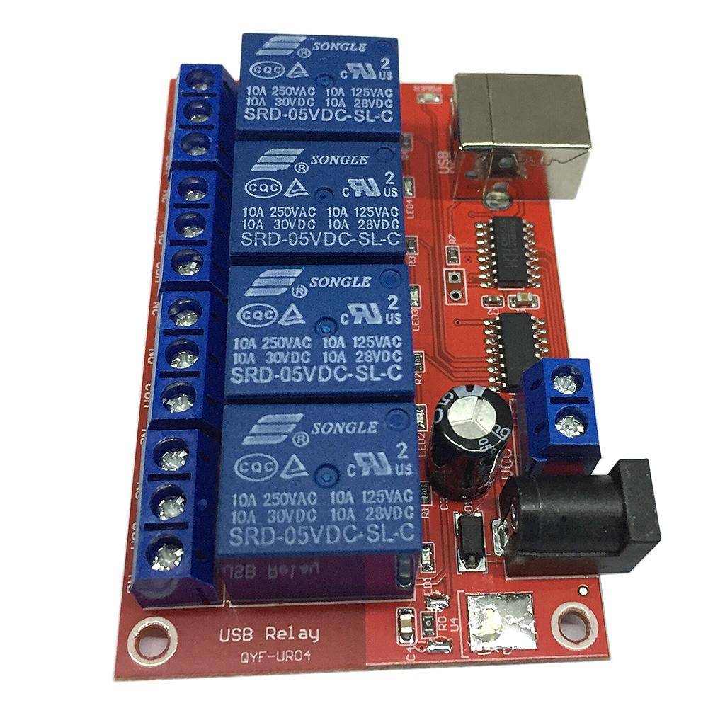 4-канальный USB-релейный модуль NO и NC, Зарядка AC 250V / 10A DC 30V
