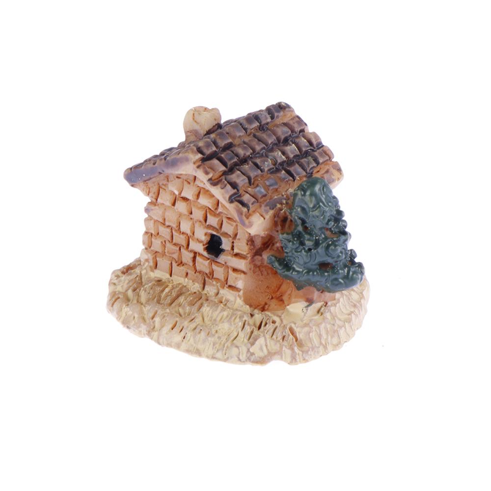 Домашний Декор Садовое Украшение Мини Маленький Домик Домики с Мхом Микро Ландшафт Фигурки и Миниатюры