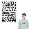 2.5cm Alphabets Iron On Transfer Black Color A-Z Diy T-Shirt Clothes Stickers Hoodies Heat Press Appliqued Heat Transfer Sticker