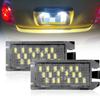 For Jeep Grand Cherokee Fiat 500 Maserati Levante Dodge Viper Full LED License Number Plate Light Rear Tail Lamp White Pair